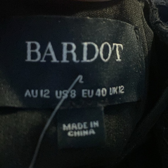 Bardot Black Halter Chameleon Backless Lace Midi Sexy Chic Dress Size 8 NWT - Picture 9 of 10